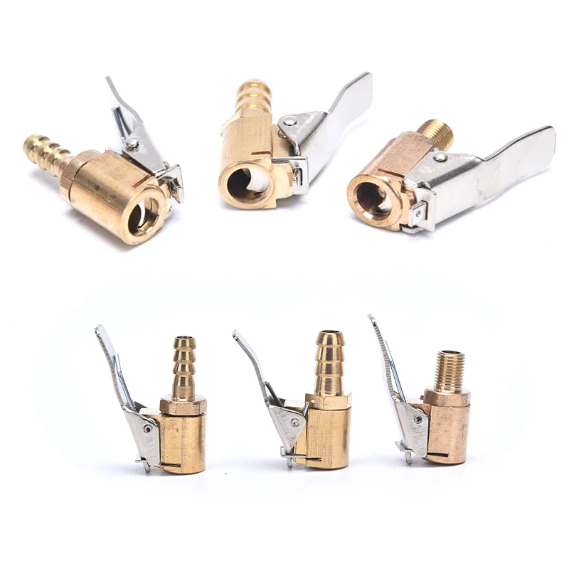 

Car Air Pump Thread Nozzle Adapter Truck Tire Inflator Head Valve Clip Connect