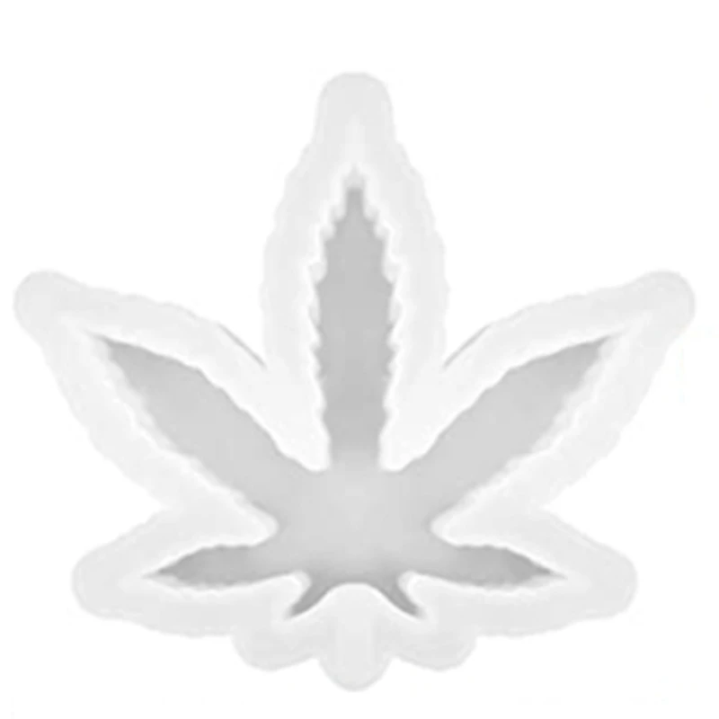 

Diy Crystal Drop Glue Mold Maple Leaf Ashtray Silica Gel Mold Ashtray Decorative Hemp Leaf Mirror