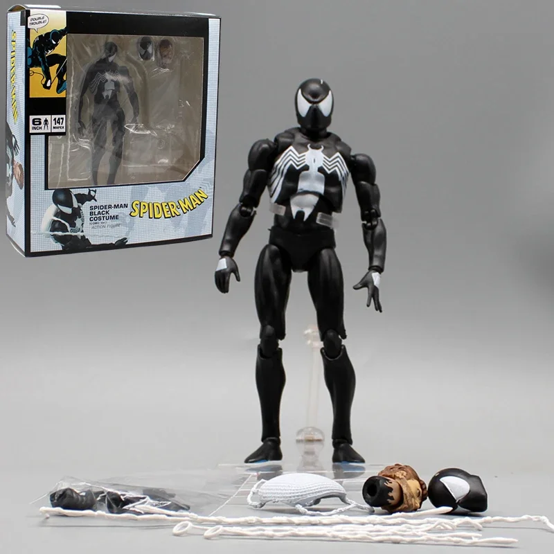 Экшн-фигурка CT Человек-паук Mafex 147 Веном S.h. Фигурка Симбиотическая игрушка 16 см