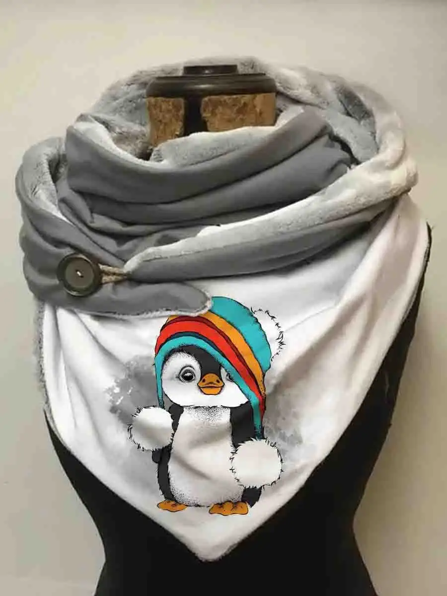 

Cute Penguin Casual Scarf And Shawl