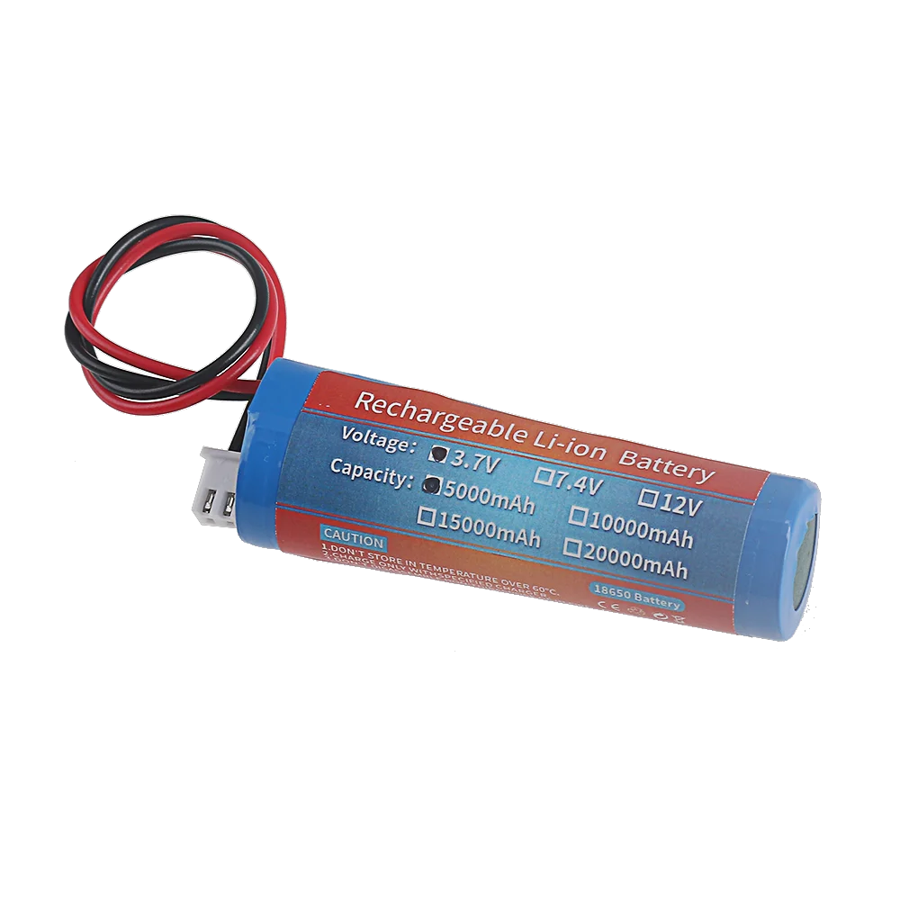 Литиевая батарея 3,7 В 18650 5000 мАч для фонарика, Bluetooth-колонки, машинки для стрижки волос, светодиодного фонаря, игрушечной машинки + плата защиты PCB (art.: 3920db07473db) - 3920db07473db