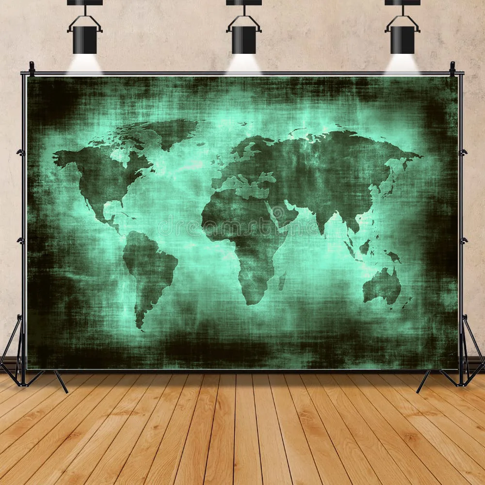 

Vintage Map Decoration Background Cloth Painting Vintage Wall Bedroom Living Room Home Decoration Photography Background WZ-03