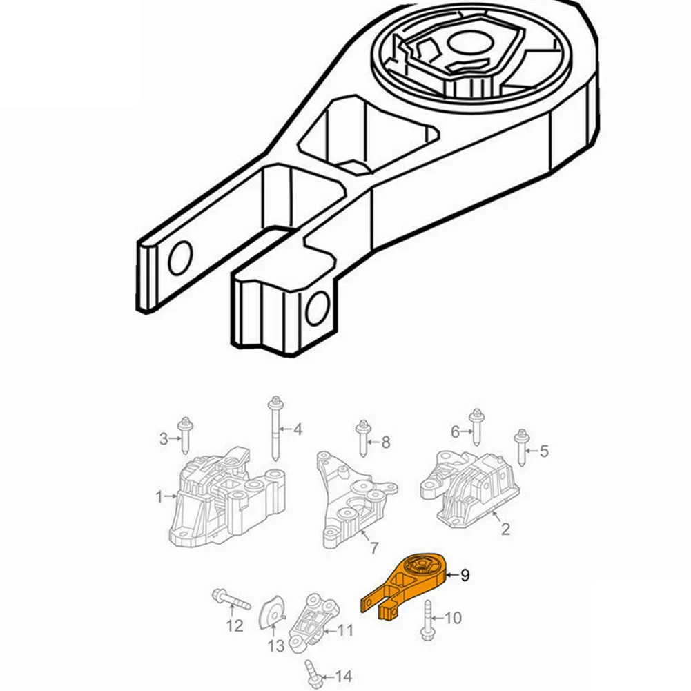 

Durable Mount Rear Engine Part Portable Simple Operation 68258599AA Brand New Direct Replacement High Performance