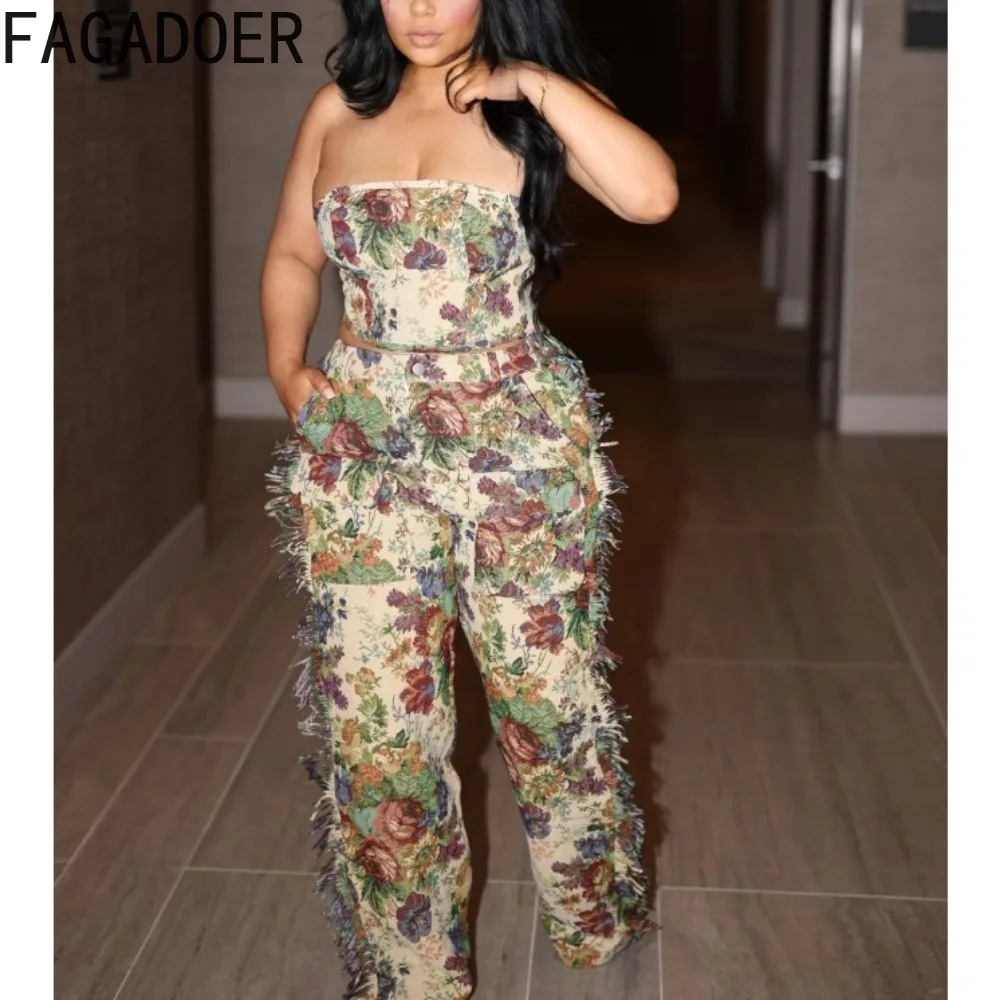 Женский комплект из двух предметов без рукавов с открытой спиной и цветочным