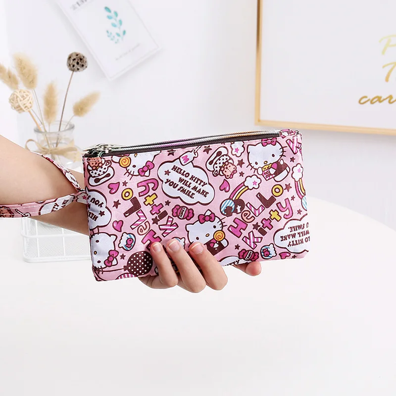 Sanrio мультфильм Zero кошелек Meileti Hello Kitty водонепроницаемый двойная молния милая