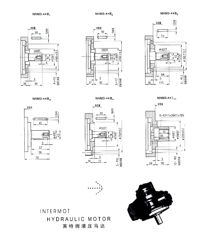 Пятизвездочный гидравлический двигатель Intermot NHM3-175200220250300350400 (art.: 3920cda66239a) - 3920cda66239a