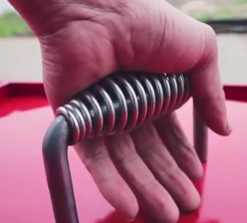 Пружина для барбекю тяжелая Никелированная Стальная ручка 11 см эластичный