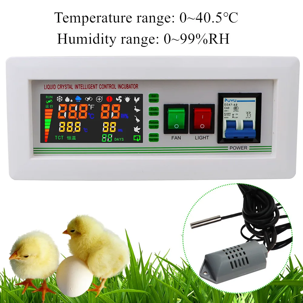 XM-18SD Egg Incubator Digital Automatic Thermostat Controller Mini egg incubator control system Hatchery Machine for Goose 50%OF