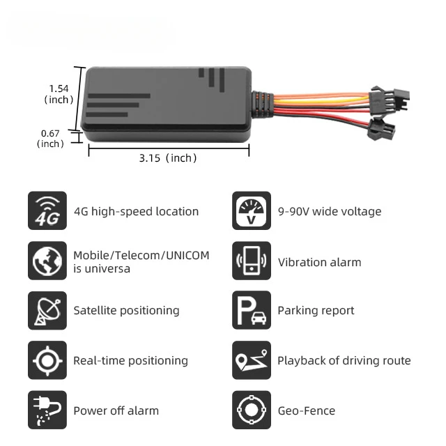 Глобальный 4G автомобильный GPS-локатор GPS-трекер спутниковое позиционирование