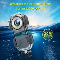 dive case for insta360 one x2 panoramic camera diving protectve case 30 meters deep waterproof premium lens guards hd tempered a