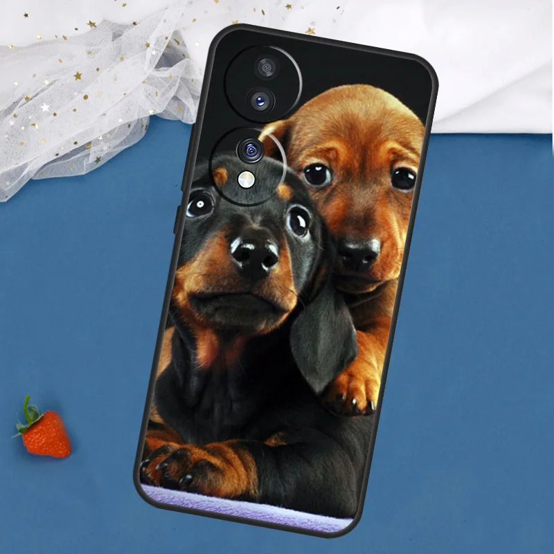 Фото Чехол Teckel Dackel с собакой таксой для Honor Magic 7 5 6 Pro Lite Honor 200 400 50 70 90 X8 X9 X8a X8b X9a X9b X9c Cover №5
