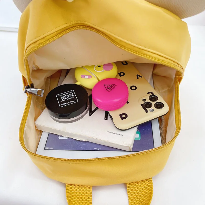 New Children Fashion School Bags Boys Girls Cartoon Backpack Cute Baby Bear Schoolbag Gift