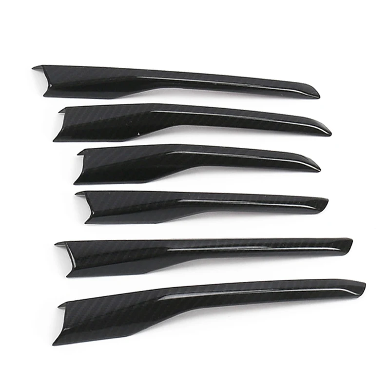 

6Pcs Car Front Left & Right Bumper Fog Light Lamp Trim Cover Stripe Fit for Cadillac XT5 2016 2017-2019 Carbon Fiber Style ABS