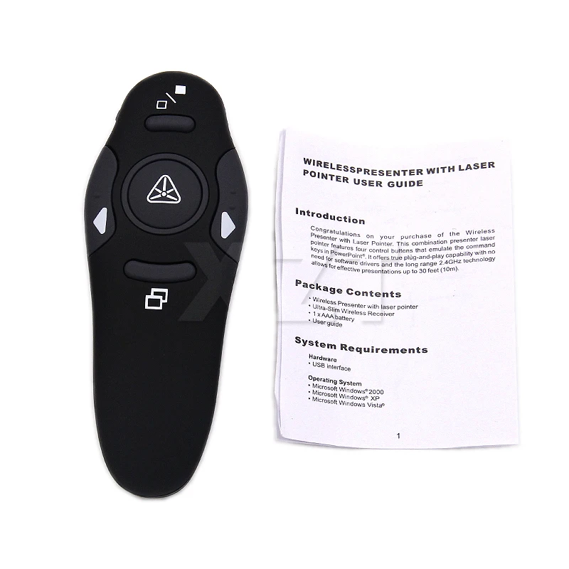 

2.4GHz Wireless USB Powerpoint Presentation Page PPT Flip Pen Pointer Clicker Presenter Red Light RF Remote Control for Teacher