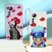 anime naruto cloud art phone case for xiaomi mi 12 12x 11i 11t 11 10 10s 10t 9 se pro lite ultra 5g liquid rope cover