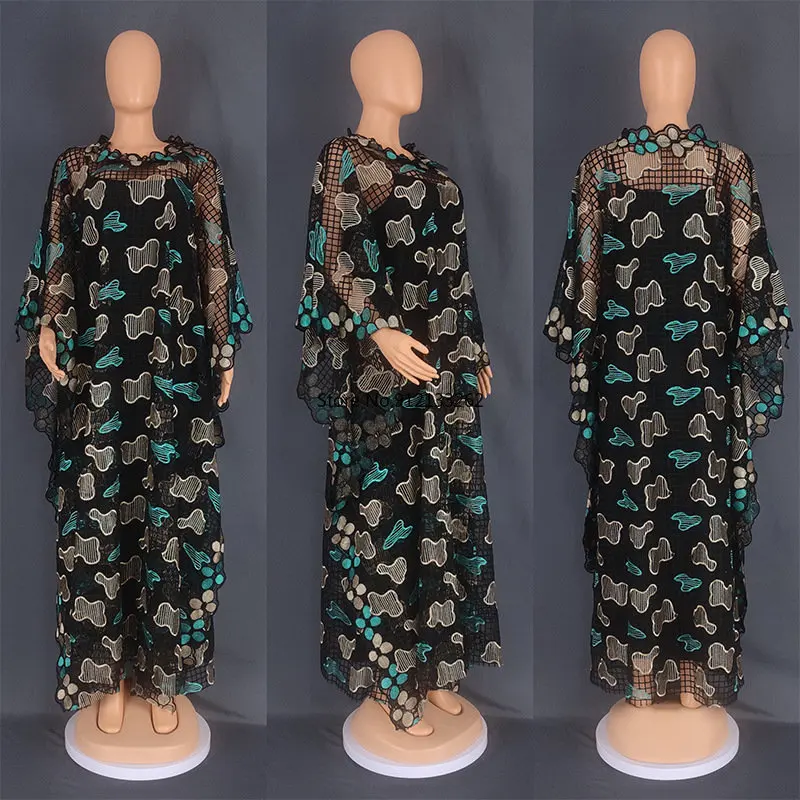 

African Dresses for Women Spring Autumn African Women O-neck Polyester Long Dress Dashiki African Clothes Women