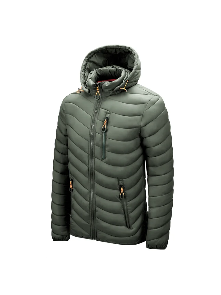 Brand Winter Warm Waterproof Jacket Men 2023 New Autumn Thick Hooded Parkas Mens Fashion Casual Slim Jacket Coat Men