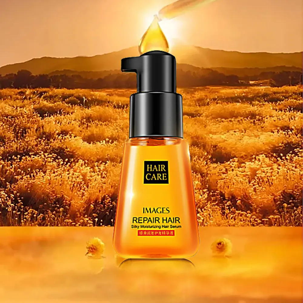 

Anti-Frizz Hair Oil Silk Bright Scalp Nourish Serum 70Ml Hair Moisturize Repair Split Rough Greasy Hair Care Essence Oil