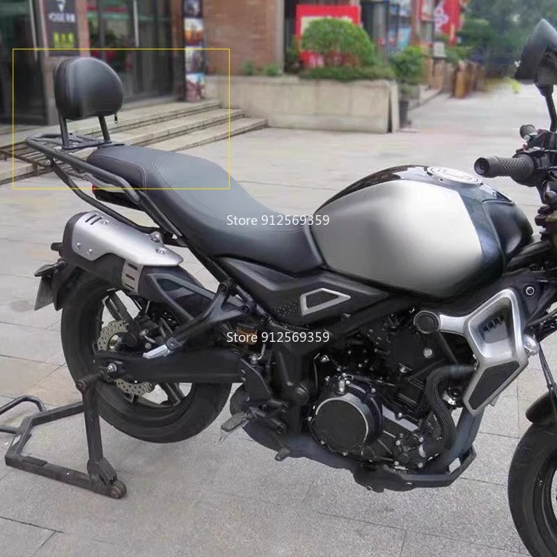 Фото Задний багажник/кронштейн для мотоцикла 350AC, совместимый с LONCIN VOGE 350 AC 350-AC, черный, для пассажира №4
