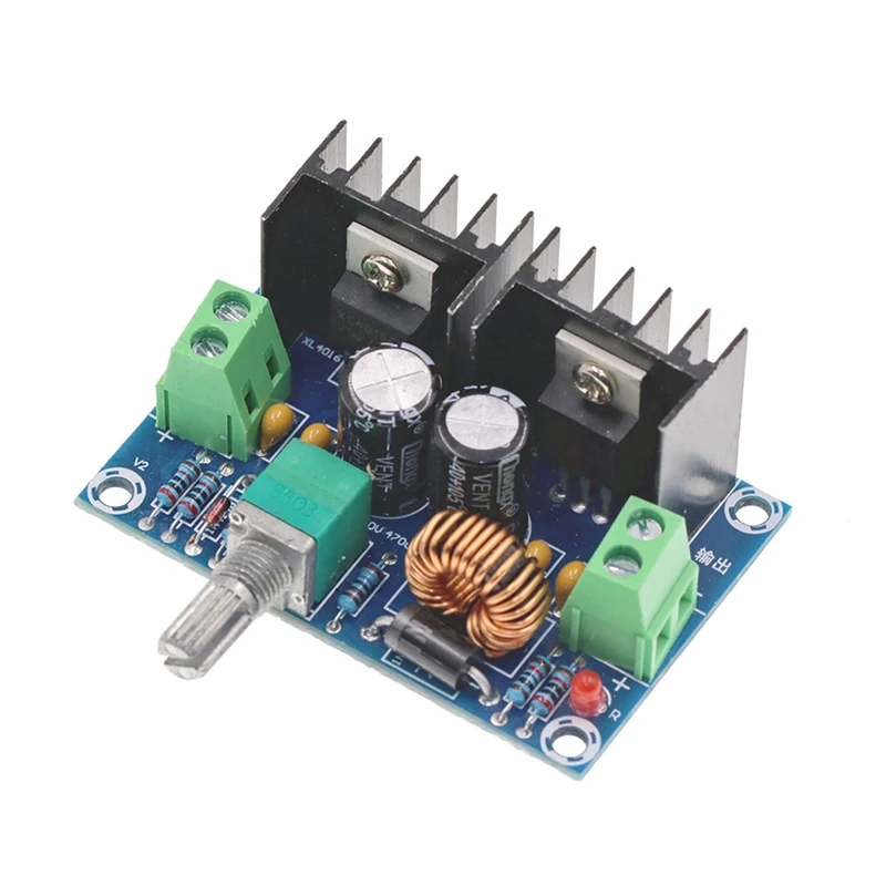 

XH-M401 DC-DC Step Down Buck Converter Power Supply Module XL4016E1 PWM Adjustable 4-40V To 1.25-36V Step Down Board 8A 200W