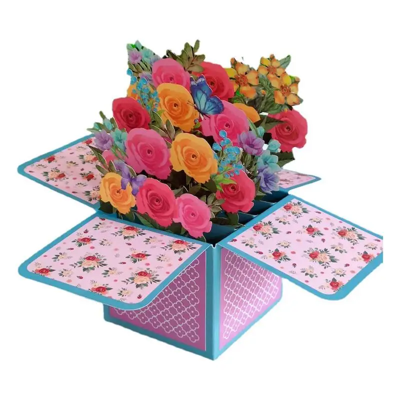 

Up Flower Bouquet Card Up Flower Bouquet 3D Up Flowers Forever Flower Bouquet 3D Up Paper Flower Anniversary Greeting Cards