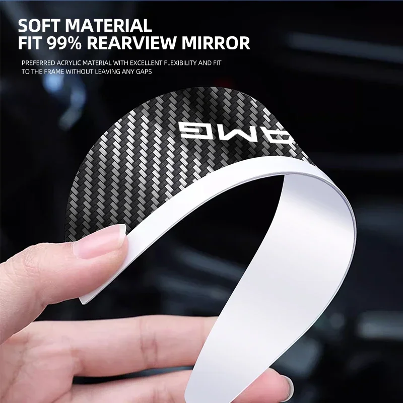 2Pcs Car Rearview Mirror Rain Eyebrow Carbon Fiber For Mercedes Benz AMG B/C/E/S Clase A C200L GLC W166 W163 W221 Accesorios