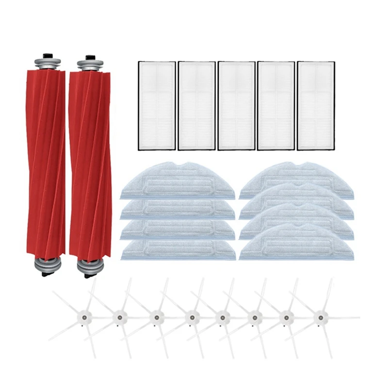 

For Mi Roborock S7 Accessories Mop Cloth Hepa Filter Side Brush S7 Plus Robot Vacuum Cleaner Main Brush Detachable 6