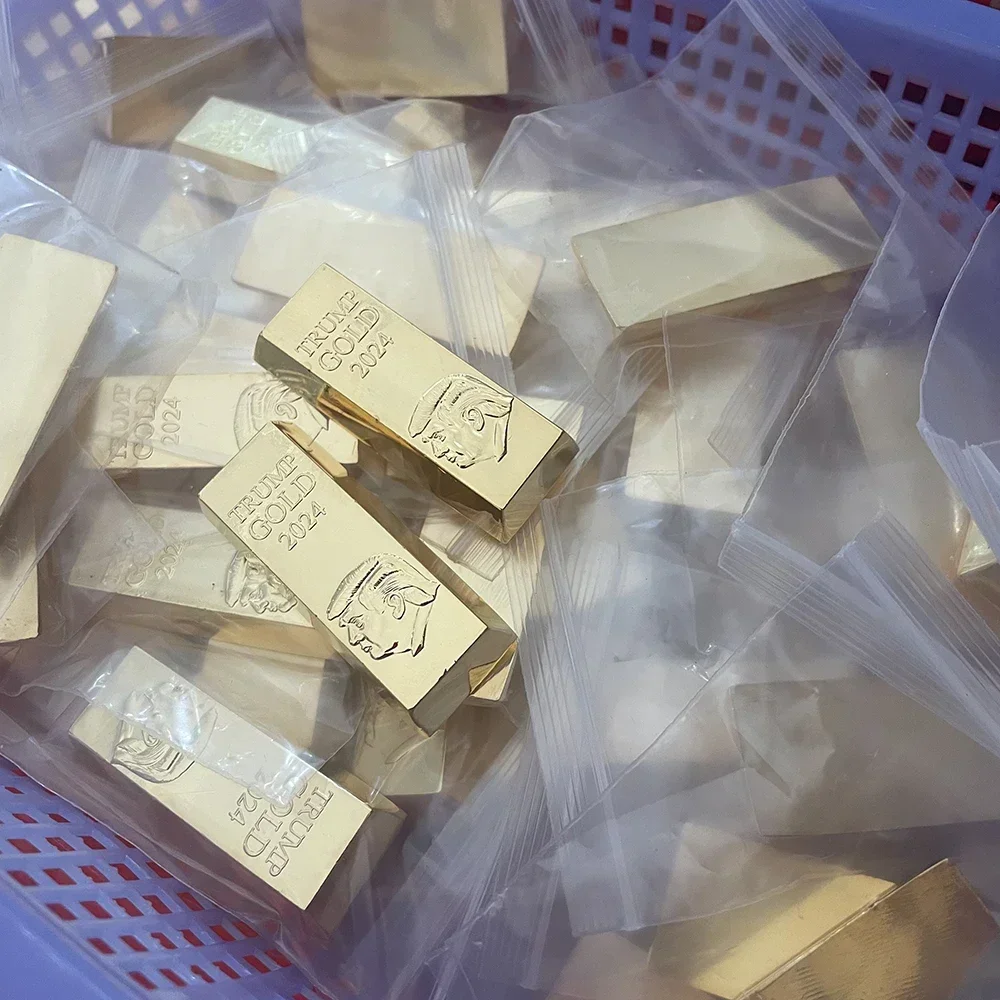 Золотой батончик Дональда Трампа 2024. Сохраняйте Америку. Памятная монета