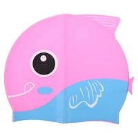 kid swim head cover cartoon swimming hat ear protection swimcap swimming head protector