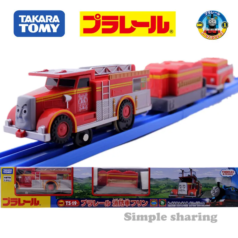 

Takara Tomy Tomica Plarail Стандартный Флинн модель пожарного двигателя комплект литых обучающих игрушек горячие популярные детские куклы смешной бабол