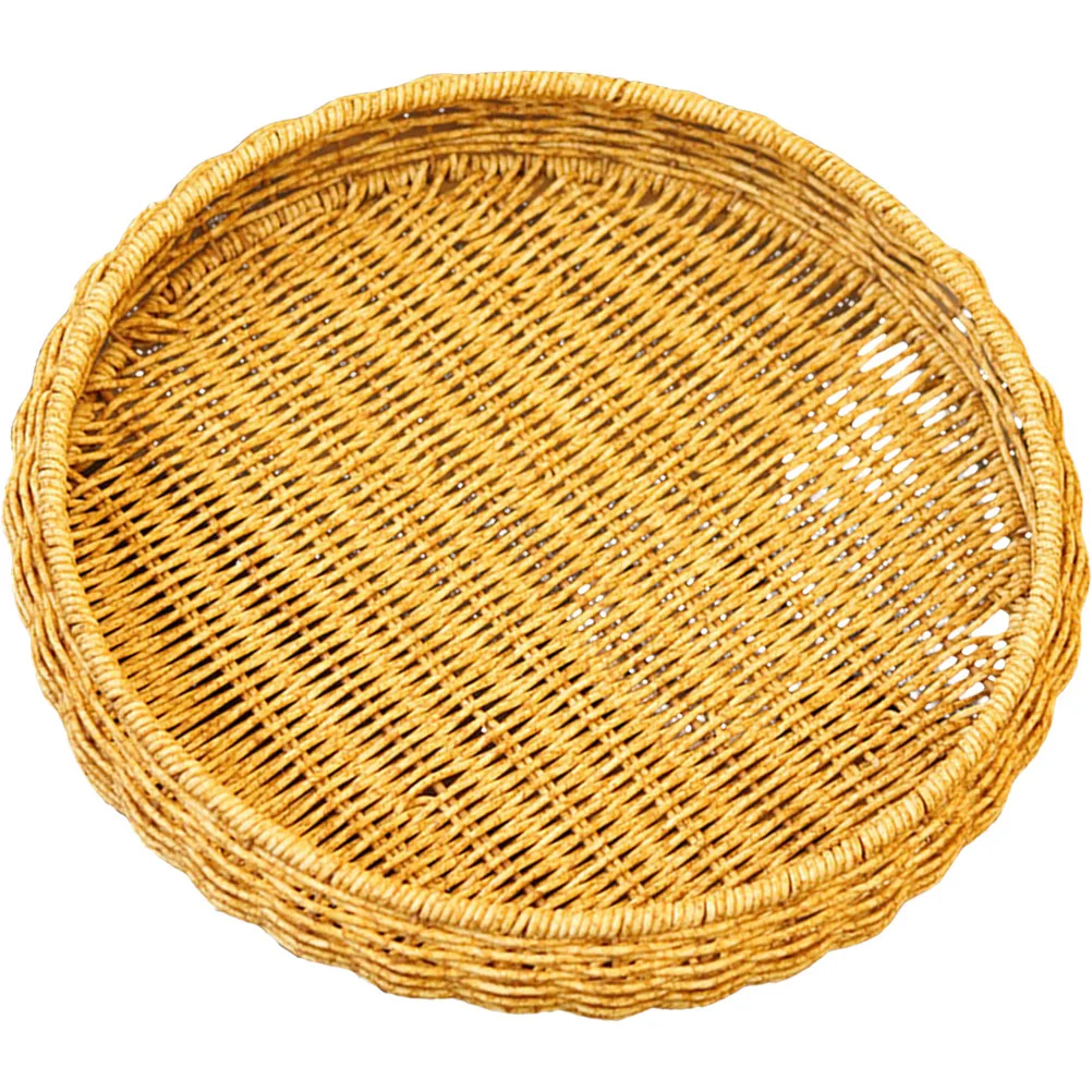 

Basket Tray Fruit Storage Buffet Dessert Bowl Candy Holder Tower Serving Rattan Bread Woven Appetizer Cups Bowls Taster Wicker