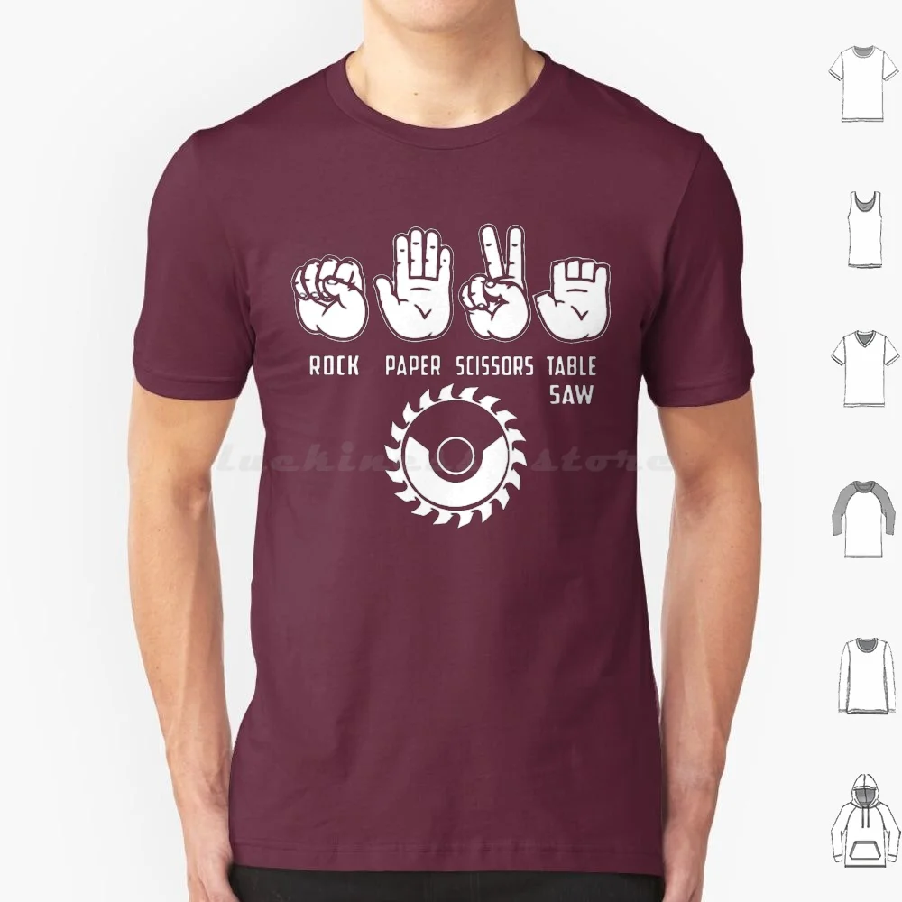 Ножницы для бумаги Rock Настольная пила плотник инженер Футболка большой размер 100%