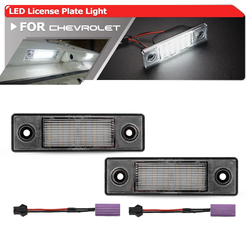 

2x For Chevrolet Cruze 2011-2015 Spark 2016-2020 Canbus Led License Plate Lights Auto Parking Tag Lamps OEM: 9527-0497