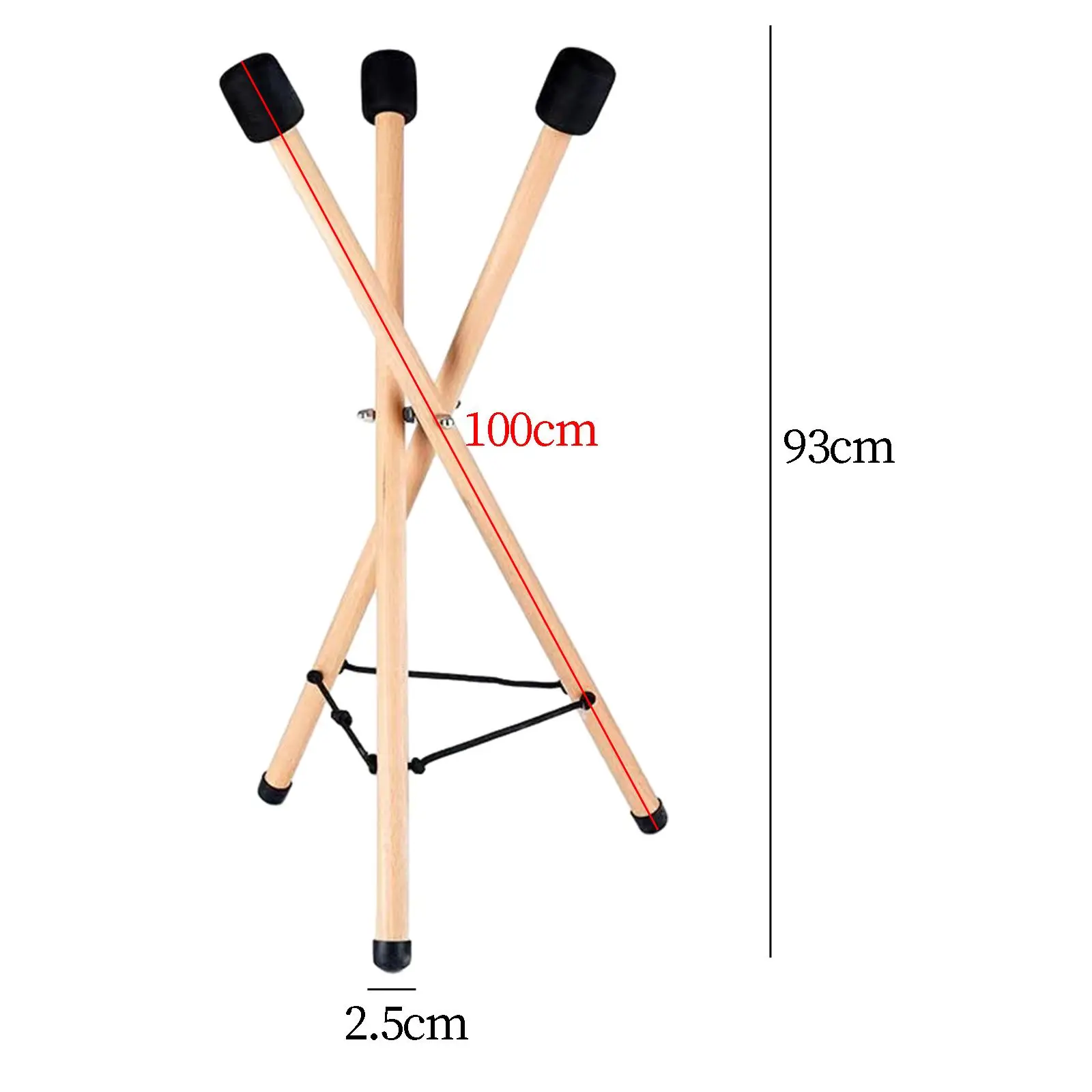 

Triangle Handpan Drum Bracket, 93cm Height, Snare Drum Stand Durable Steel Drum Holder for Family Gatherings
