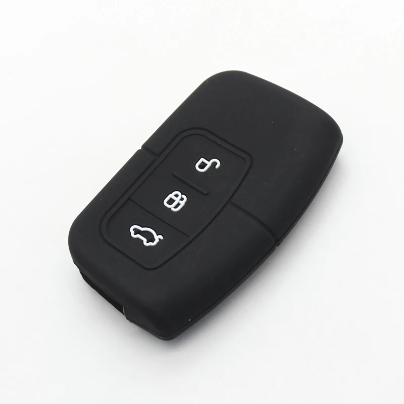 Фото Cocolockey силиконовый чехол для дистанционного ключа для Ford C-Max Focus MK2 Mondeo 3-кнопочный чехол для смарт-ключа, автомобильный аксессуар, 2 шт./лот №3