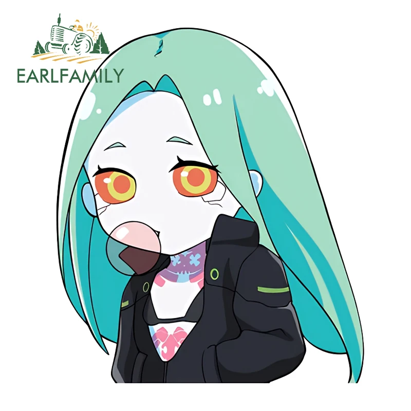 

EARLFAMILY милые Rebecca застрявшие наклейки на язык автомобиля граффити мультфильм Peeker водостойкая наклейка на окна забавное лицо Kawaii багажник