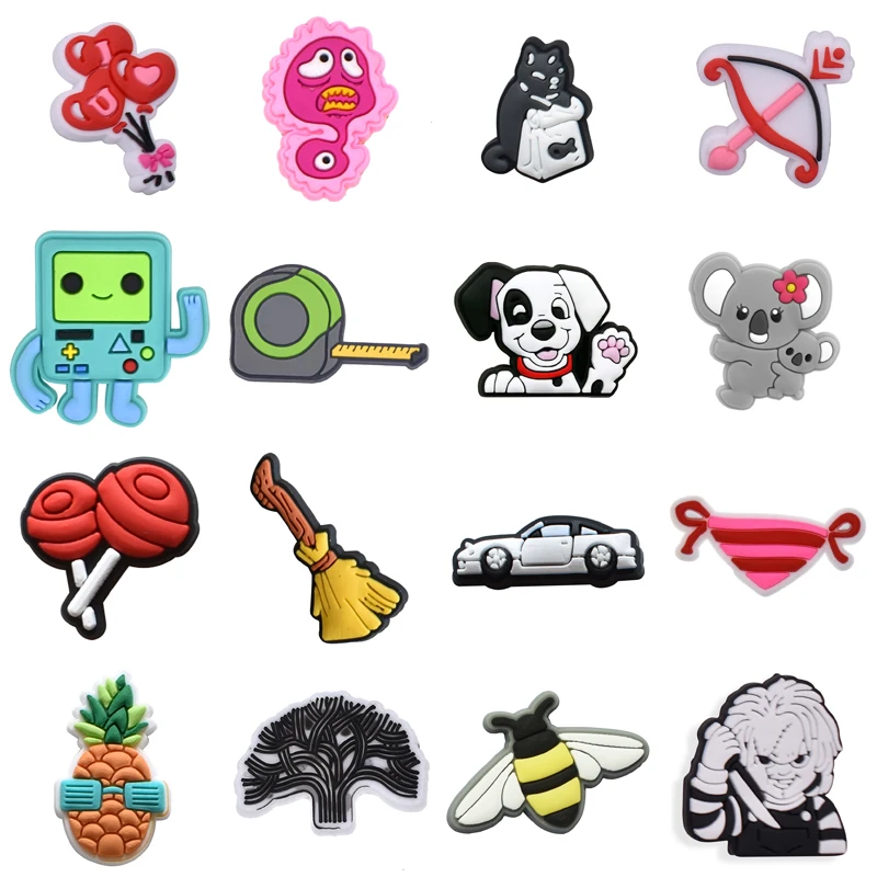 

Single Sales 1Pcs Shoes Charms DIY Accessories Garden Sandals Decorations Pins for Croc Boys Girls Men Women X-mas Party Gifts