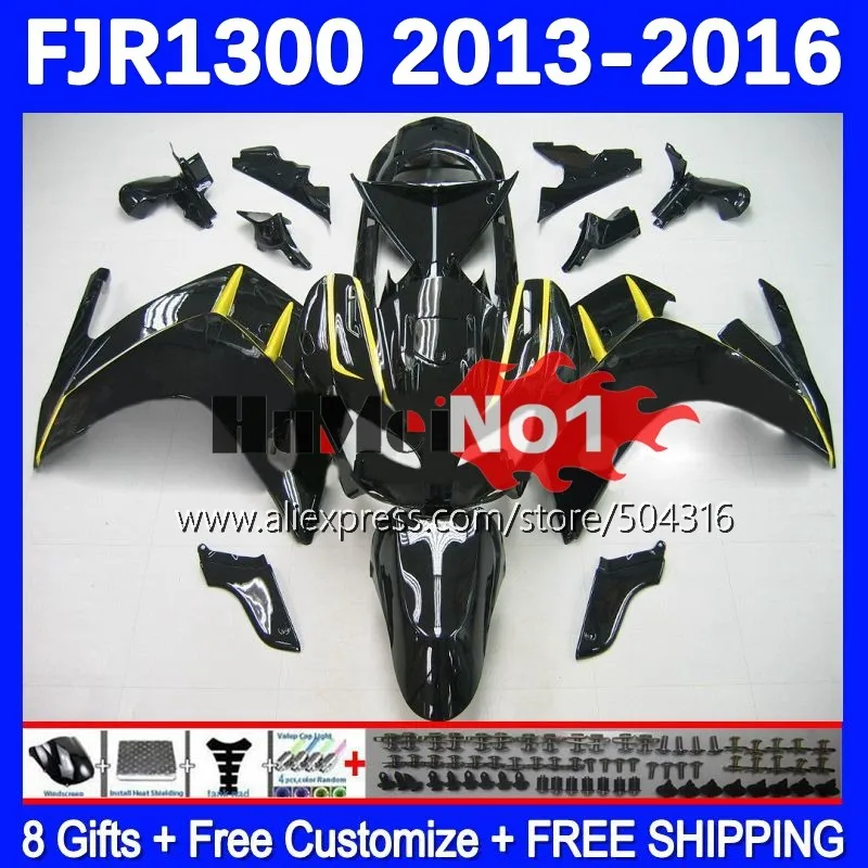 

Body For YAMAHA FJR1300A FJR-1300 FJR-1300A FJR 1300 A CC 160MC.20 yellow stock FJR1300 13 14 15 16 2013 2014 2015 2016 Fairing