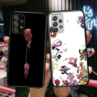 cute hero marvel phone case hull for samsung galaxy a70 a50 a51 a71 a52 a40 a30 a31 a90 a20e 5g a20s black shell art cell cove