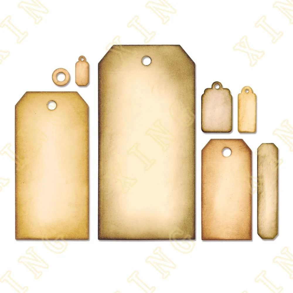 

Framelits Tag Collection Wafer Cutting Dies Craft Embossing Make Paper Greeting Card Making Template Diy Handmade 2023 New