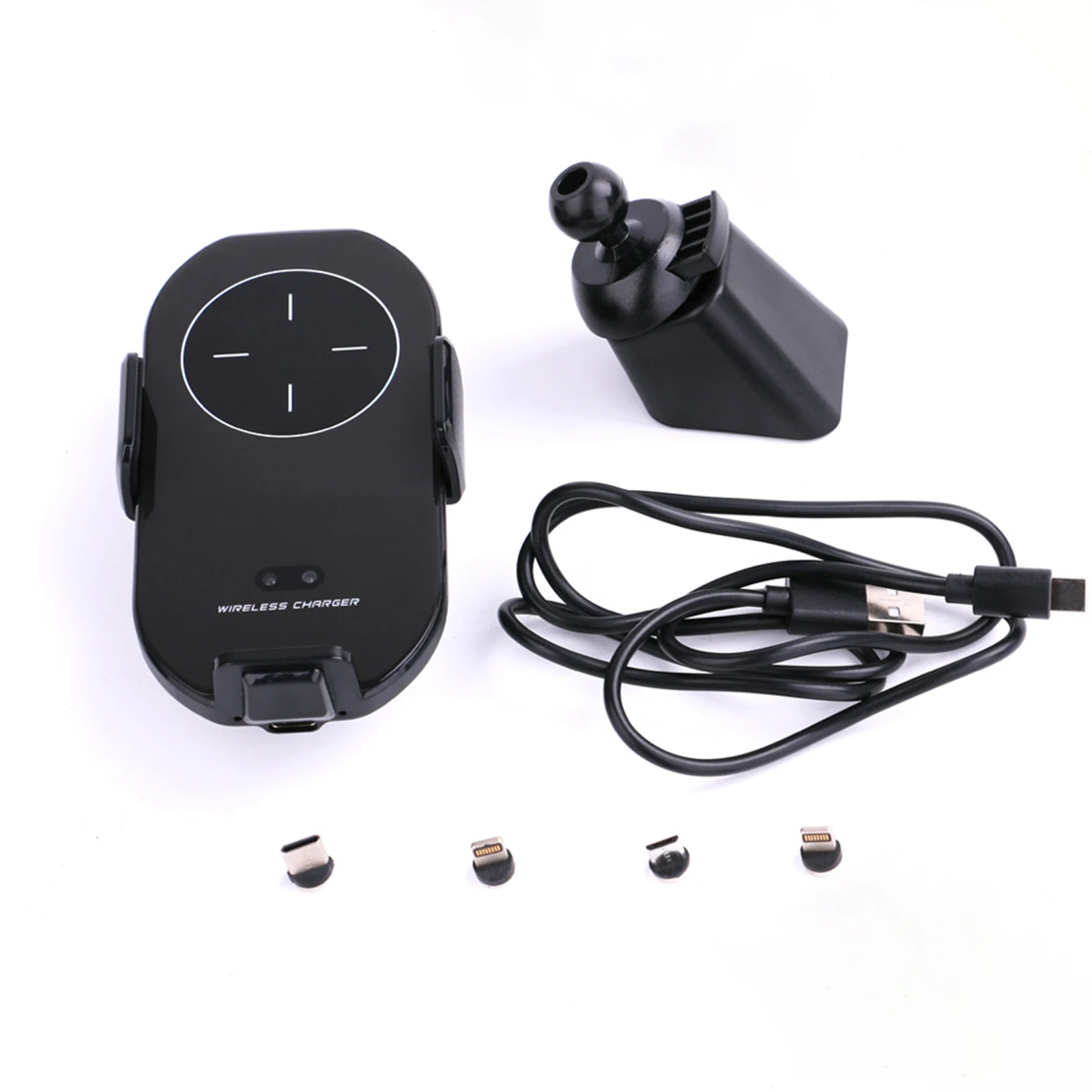 

Wireless Car Charger Self-Adhesive Phone Mount With 3 Magnetic Heads Compatible Mobile Phones Wireless Charging Phone Holder
