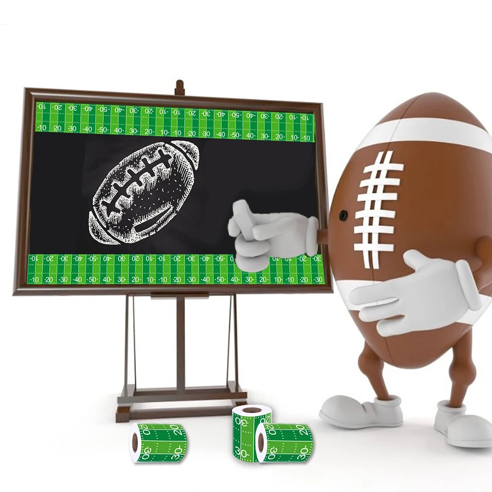 

20.7m*8cm Cool Rugby American Sports Racing Game Party Background Decorating Sticker Roll Baby Shower Birthday Party Supplies