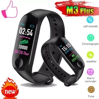 m3 plus sports smartwatch heart rate blood pressure monitoring waterproof smart bracelet mens womens multi function wa
