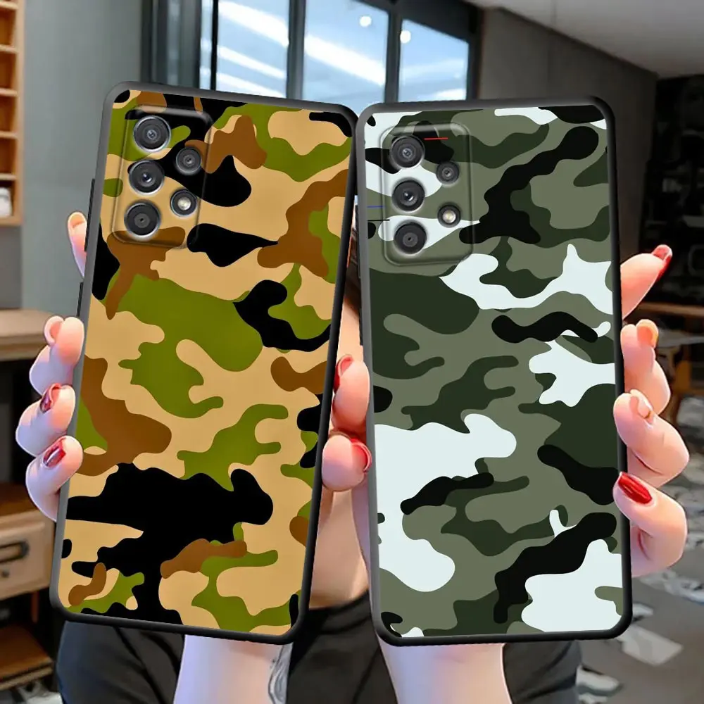 

Funda Case For Samsung S23 S22 S21 S20 FE S10 S10E LITE S9 S8 PLUS ULTRA 5G Case Capa Shell Camouflage Pattern Camo Military