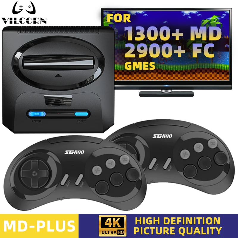16-битная Игровая Консоль Sega-MD Для Sega Mega Drive Genesis FC Dendy С Поддержкой HDMI Аркадная