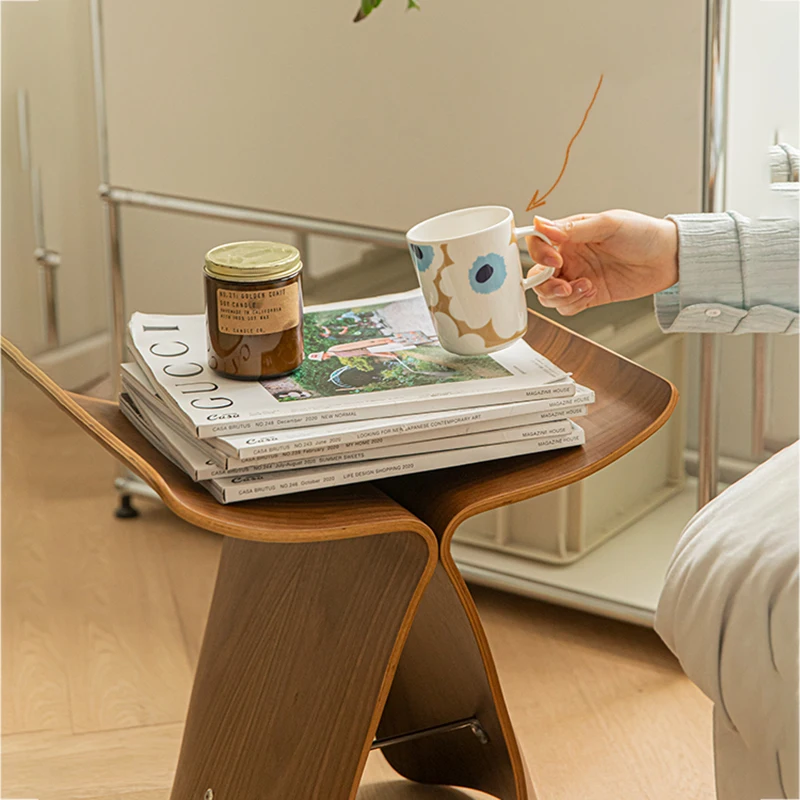 

Modern Nordic Coffee Table Round Books Bedroom Corner Coffee Table Desk Sofa Mesas De Maquiagem Living Room Furniture LSL40XP