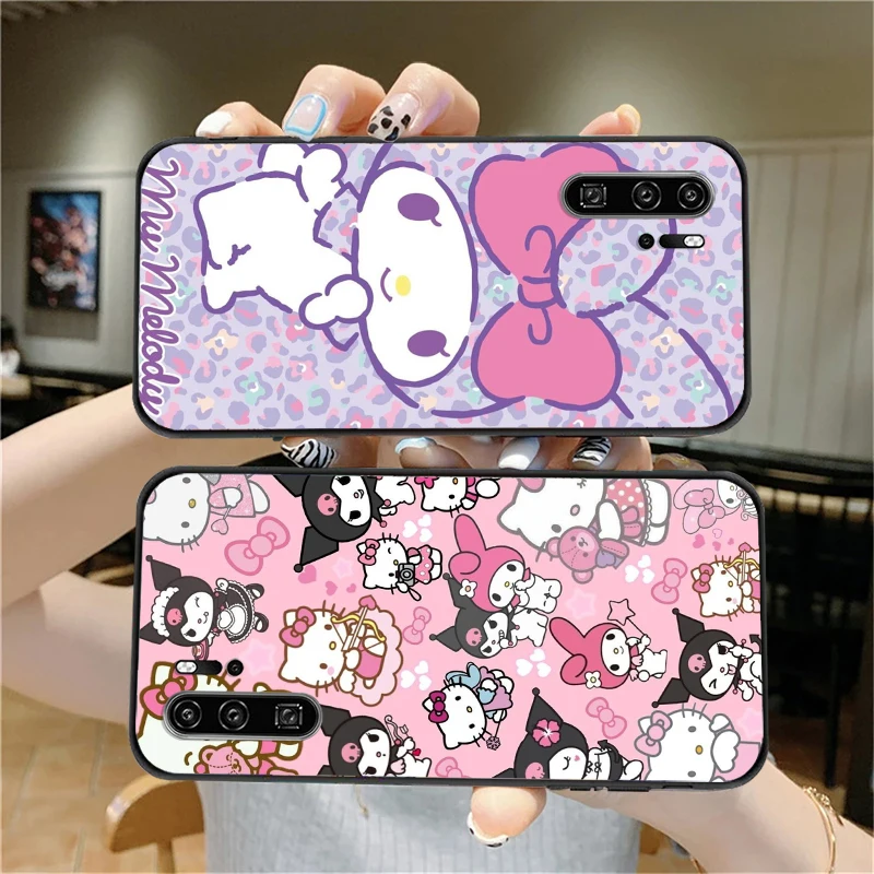 

Kuromi Hello Kitty Phone Cases For Huawei Honor P30 P40 Pro P30 Pro Honor 8X V9 10i 10X Lite 9A Coque Funda Soft TPU Carcasa