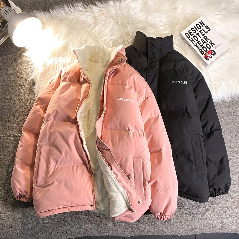 Cotton-padded men 2021 winter new bread clothes port wind loose stand-up collar cotton-padded ins coat winter jacket men