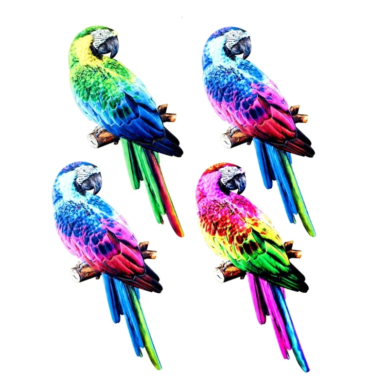 

Metal Parrot Wall Art Decor for Patio Fence Garden Home Balcony Wall Sculpture
