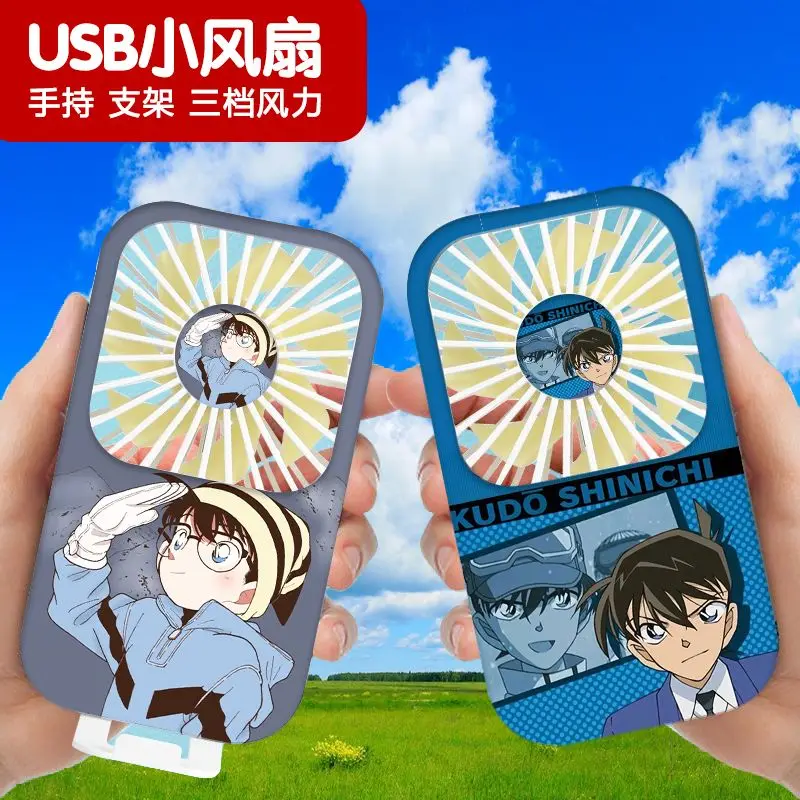 13x7 см аниме Детектив Конан Usb вентилятор мультфильм портативный Перезаряжаемый